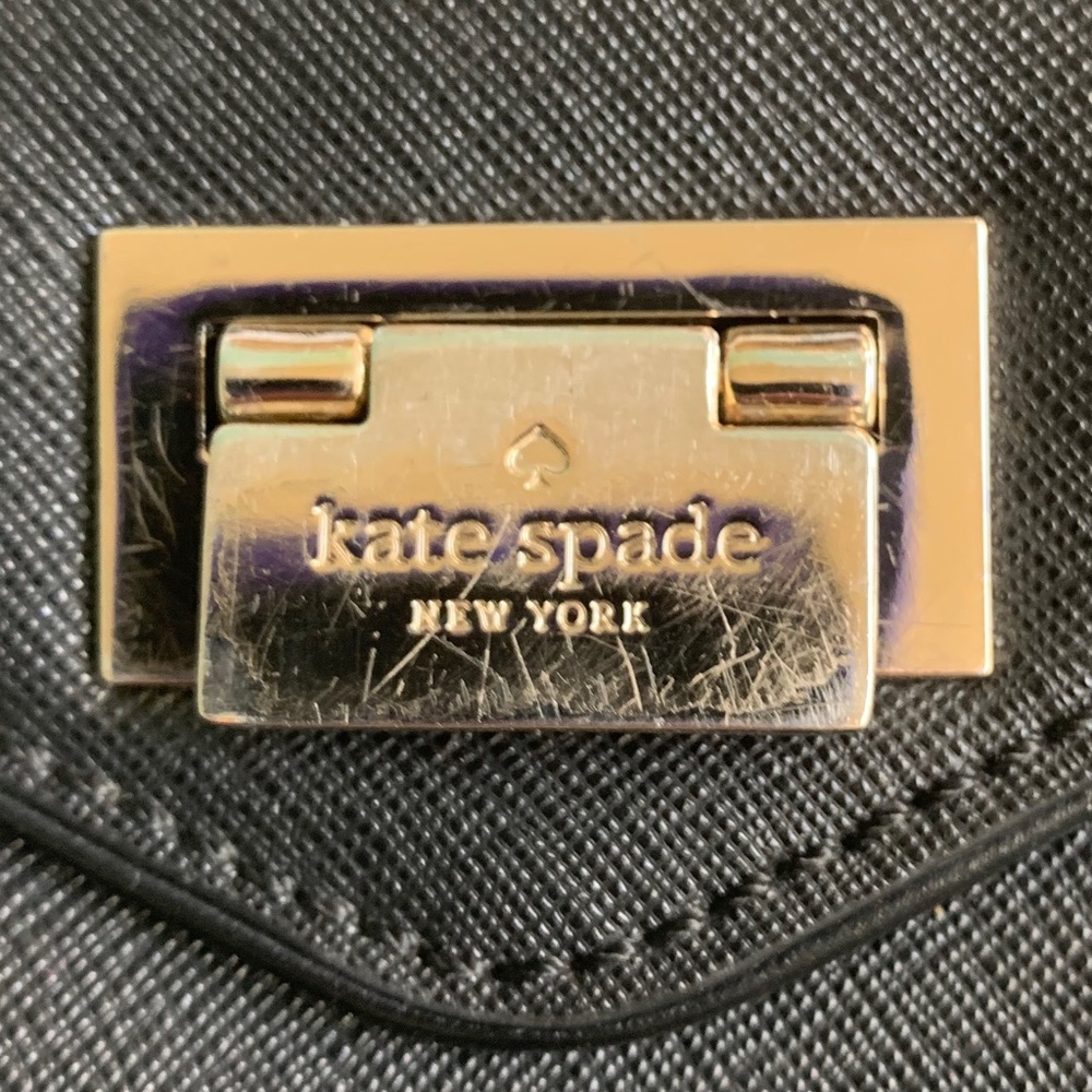 Kate Spade Johanna black Wesley Place suede tote - Picture 7 of 11